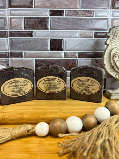 Muscadine Scented  Goat Milk and Kaolin Clay Soap Bar
